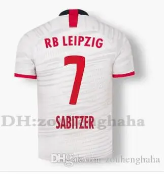 RB Leipzig майки для взрослых, набор Вернер для дома, белый черный RB FORSBERG HALSTENBERG SABITZER, высокое качество, футбольные майки - Цвет: shirt