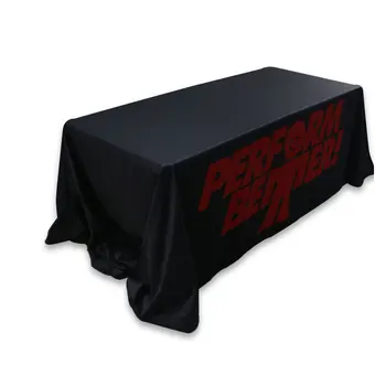 

4ft Custom print service with quality marketing promotion dropped fitted stretch table cloth tablecloth