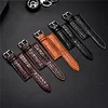 Crocodile Skin Design Calfskin Soft Watch Strap Leather Watchband 16mm 18mm 20mm 22mm 24mm Bracelet for Men Wrist Band ► Photo 3/6