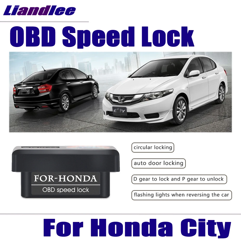 Liandlee OBD скоростной замок окна ближе для Honda City 2009~ 2012 2013 который подключи и играй Авто интеллектуальная безопасность