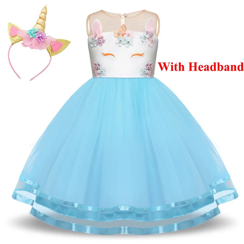 Летние праздничные платья принцессы с цветочным узором для девочек; Детские вечерние бальные платья; торжественные платья для маленьких девочек; одежда для От 4 до 9 лет - Цвет: As photo