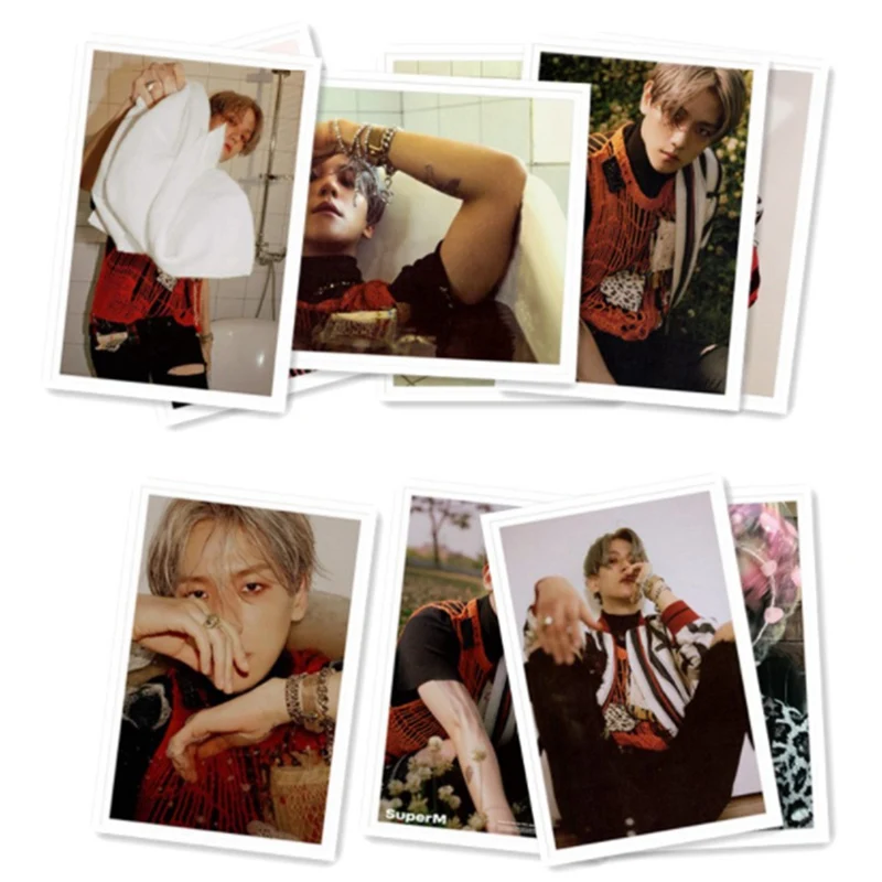 40 шт./компл. Kpop SuperM BAEKHYUN Albun ломо карты новая модная обувь с украшением в виде кристаллов карты для вентиляторы коллекция вентиляторы подарок
