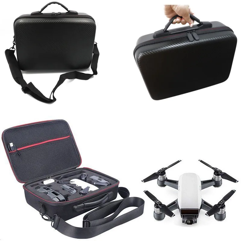 Anordsem 휴대용 EVA 하드 가방 보관 케이스 운반 드론 가방 어깨 스트랩 DJI 스파크 드론 마운트 박스 용 드론 액세서리