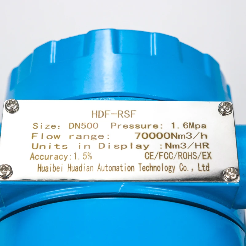 OEM Flange type vortex steam flow meter Pulse, 4~20mA, RS-485, Hart, Modbus for Gas Air 1.5" Pipe