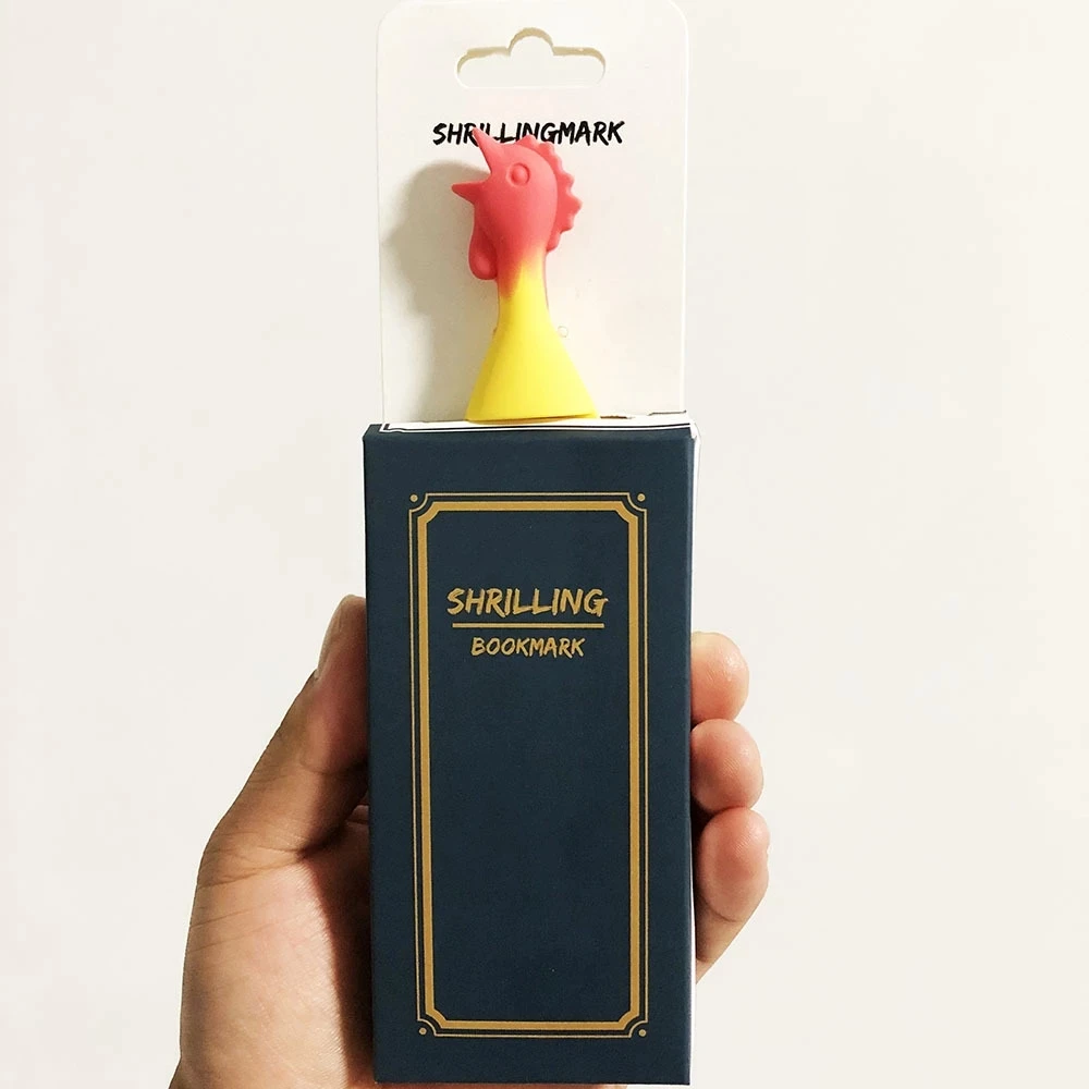 Shrilling курочка цыпленок Закладка для книги животных акула крокодил молния 3D