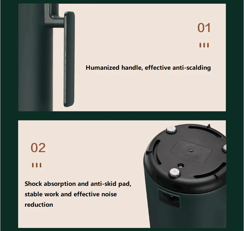 220V 350ML Mini Electric Soybean Milk Maker Stainless Steel Inner Household Water Boiling Kettle Food Juicer & Timer And Heating 5