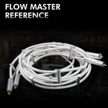 Hi-End Argento il Flusso Hi Fi audio RCA cavo di interconnessione Cavo per lettore CD amplitier altoparlante cavo di Interconnessione