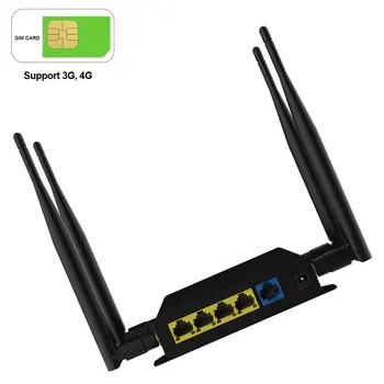 

300Mbps 2.4GHz WIFI Multipurpose Networking Sim Card Slot High Speed Travel Portable 4G Wireless Router With External Antennas