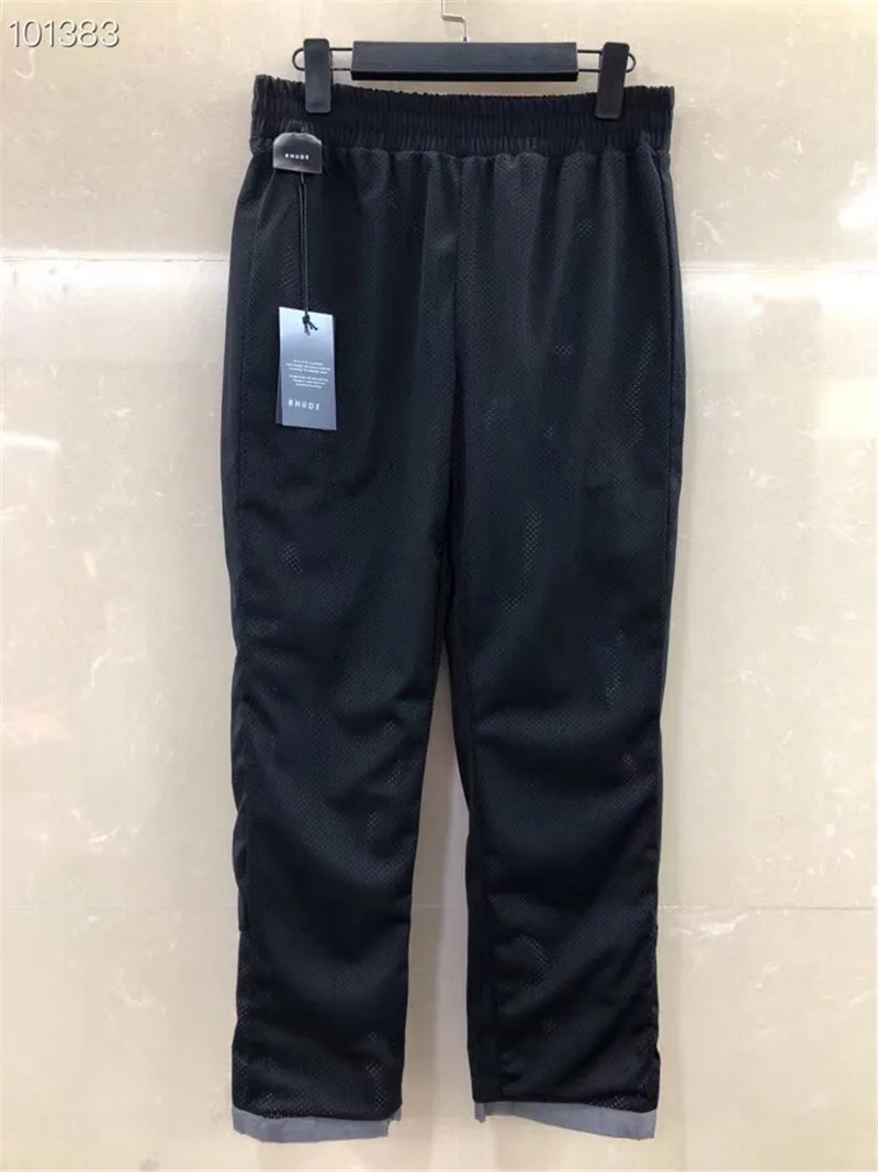 RHUDE PANTS MEN WOMEN 1:1 high quality Pants Full Length Hip hop Streetwear Mens RHUDE Trousers