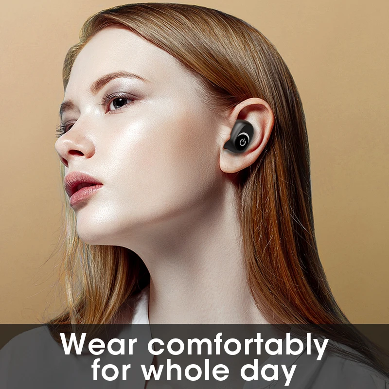 M5 TWS Bluetooth 5,0, беспроводные наушники, IPX5, водонепроницаемые, с шумоподавлением, HIFI Звук, музыка, мини-гарнитура с 1800 мАч, внешний аккумулятор