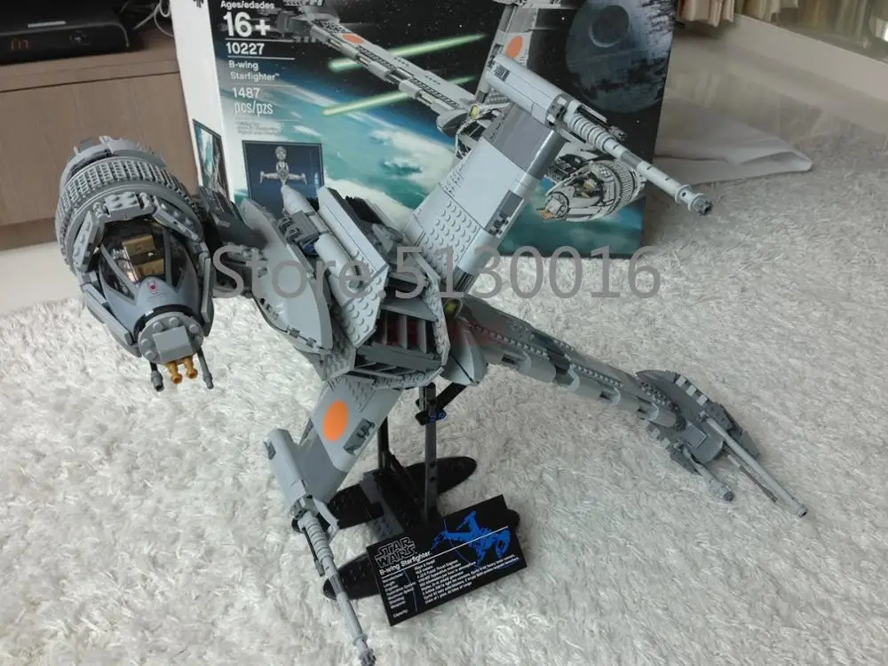05045 Звездный истребитель B-wing, 1487 шт., модель Звездных войн, строительные блоки, совместимые с 10227 игрушками