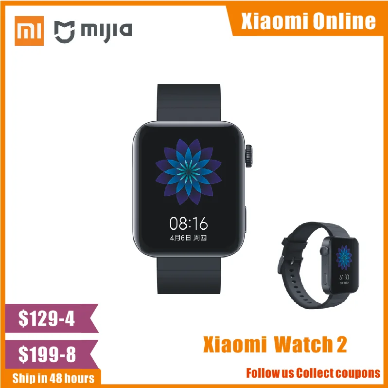 

Xiaomi Mi Smart Watch GPS NFC WIFI ESIM PhoneCall Bracelet Android Wristwatch Sport Bluetooth Fitness Heart Rate Monitor Tracker