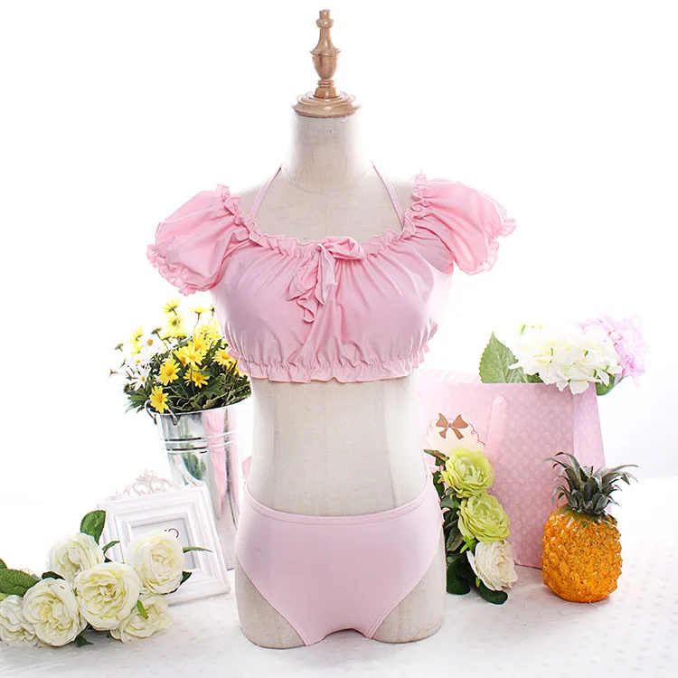 New Style Bikini Korean style Women's Fashion Solid Color Sexy Backless