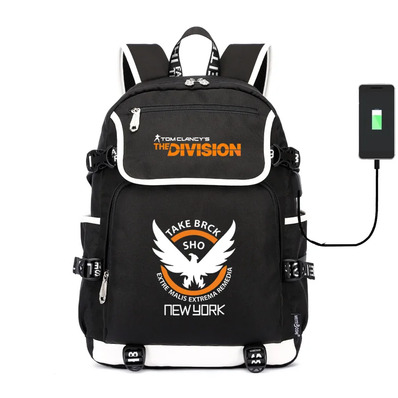 

The Whole Territory Blockade 2tom Clancy's The Division2 New Style Backpack USB Backpack
