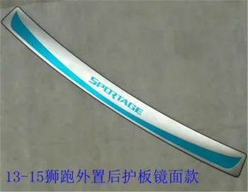 

High quality stainless steel External car Rear bumper Protector Sill car styling for Kia Sportage 2013 2014 2015