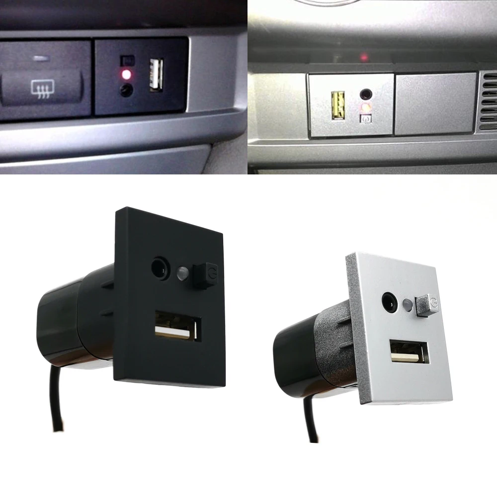 Автомобильный AUX/USB вход адаптер мини кабель USB слот интерфейс кнопочный