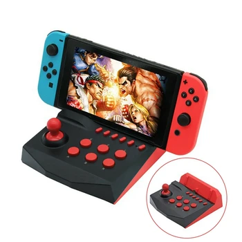 

for Nintendo Switch/ Lite Console Arcade Joystick Controller Gamepad Dock Stand Red