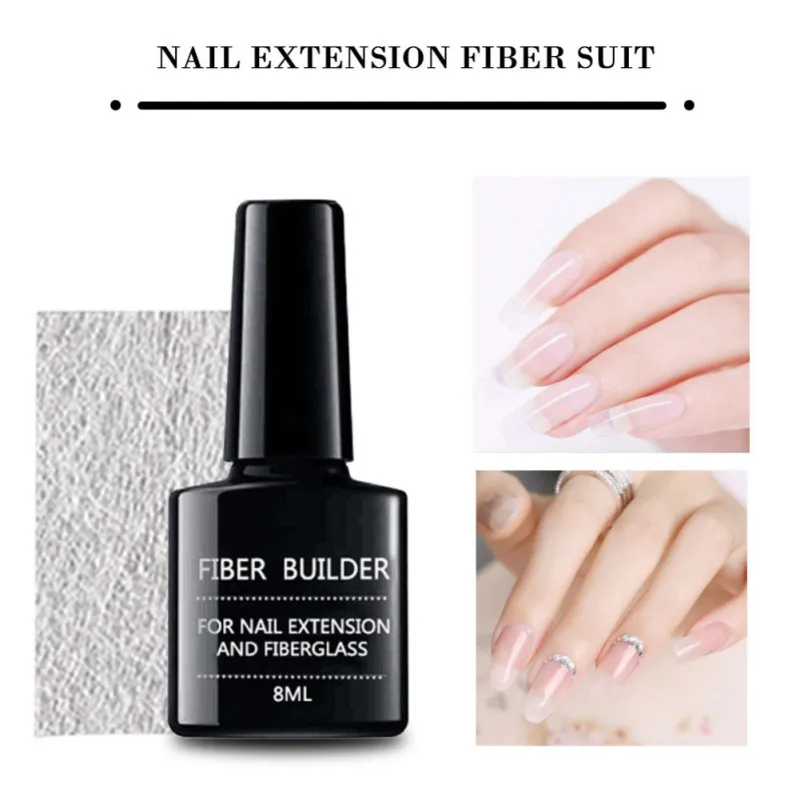 10 шт Профессиональный Шелковый лак для ногтей, наращивание ногтей из стекловолокна и бумаги+ Стекловолоконный гель для ногтей, новое поступление