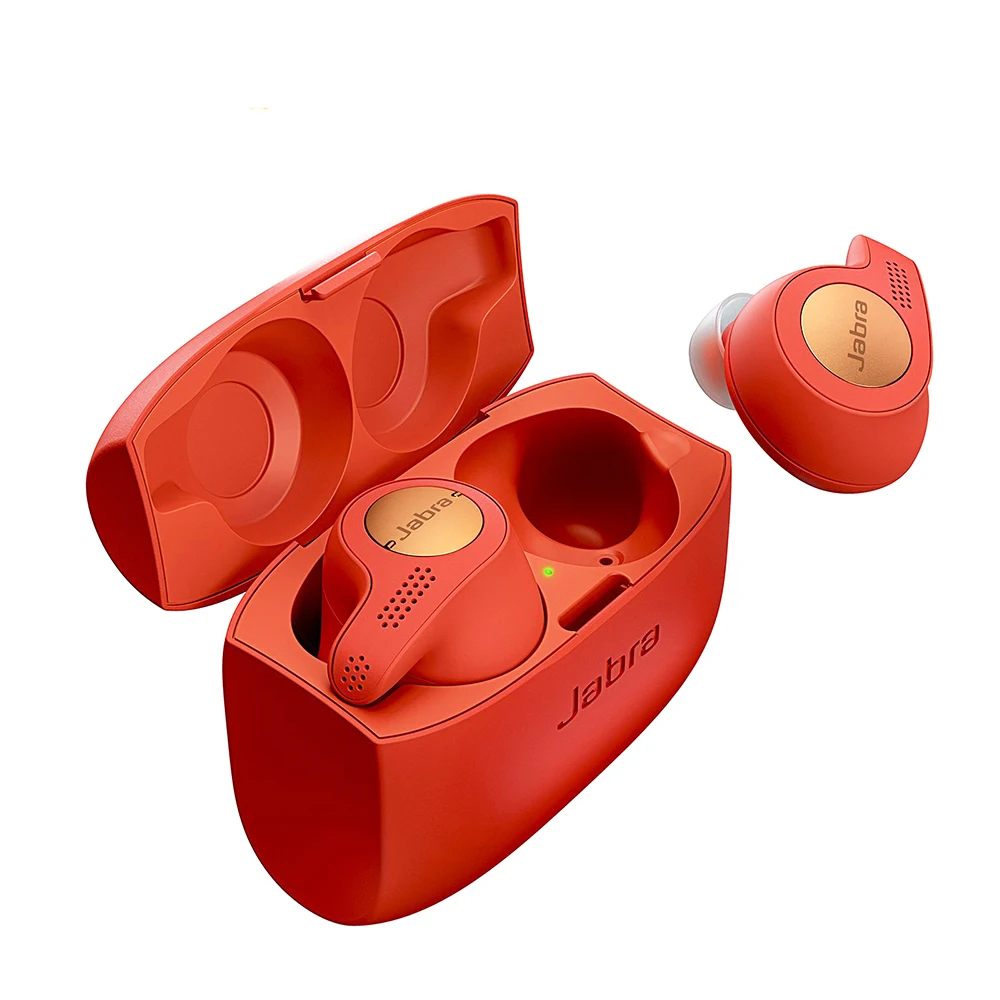 Copper Red Беспроводные спортивные наушники Jabra Elite Active 65t Alexa с поддержкой True, чехол для зарядки, водонепроницаемые наушники Bluetooth в уши - Цвет: Copper Red