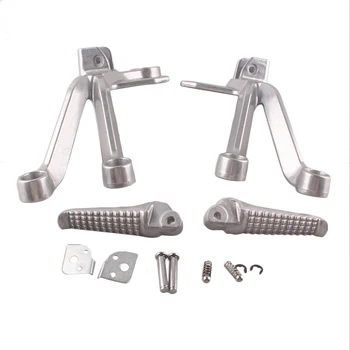 

Motorbike Aluminum Rear Passenger Footrests Foot Pegs Brackets for Suzuki K3 GSXR 1000 GSXR1000 2003 2004 CNC