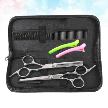 

1 Set Special Tooth Cutting Scissors Set Hairdressing Scissor Comb Kit Practical Hair Salon Accessories Barber Scissor Comb Set