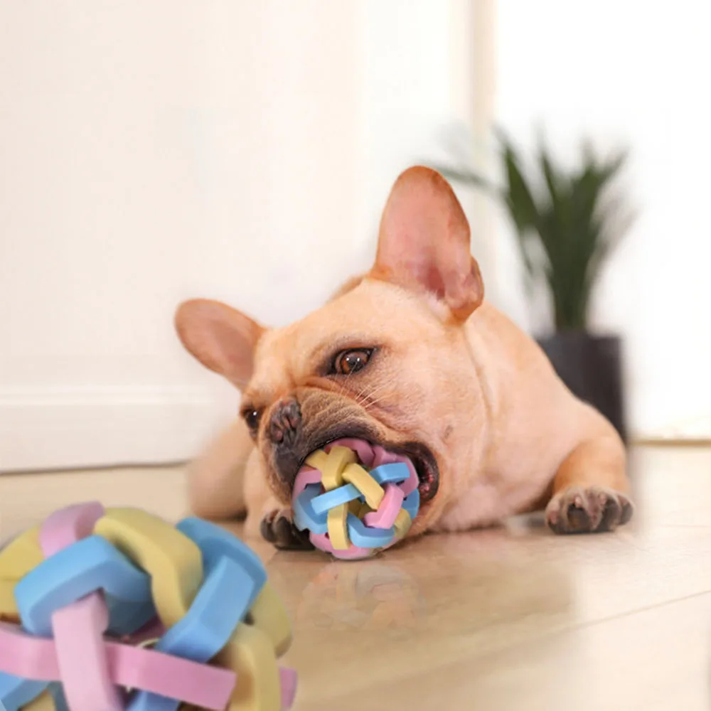 Dog Small Pet Hamster Chewing Toy Cleaning Teeth Natural Wooden Ball Molars Entertainment Toys | Дом и сад