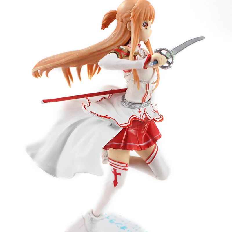 23 см Sword Art Online Asuna фигурка игрушки Юки Асуна с оружием SAO ALO GGO UW Аниме Сексуальная красивая модель куклы