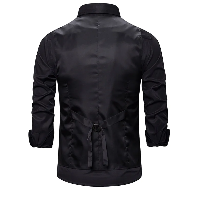 Men Vest Waistcoat Wedding Party Prom Glitter Sequinn Gilet Costume Homme Solid Single Breasted Slim Mens Dress Vests Clothing