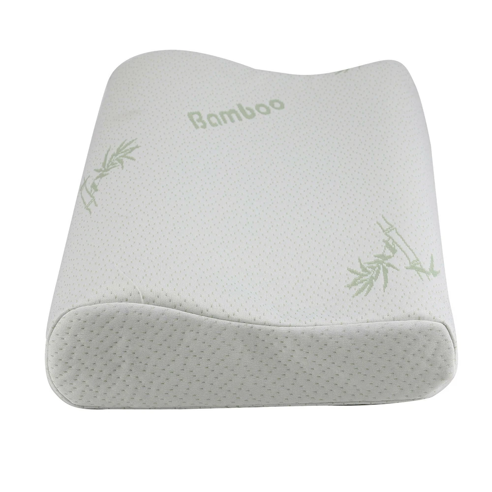 Бамбуковое волокно, эластичная пена с эффектом памяти, роскошная Подушка для сна с отскоком, прочная Ортопедическая подушка для поддержки шеи, подушка для здоровья, Шейная Подушка, 1 шт./2 шт