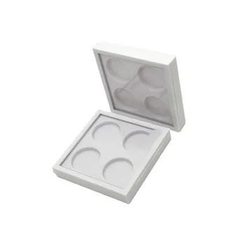 

2Pcs 26.5mm 4 Color Eyeshadow Palette Lipstick Case Empty Eyeshadow Box Eyeshadow Subpackaging Container White
