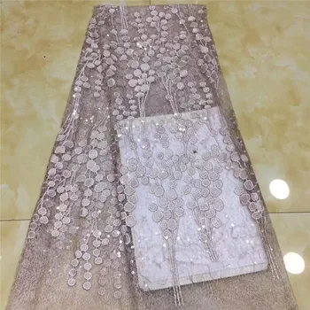 

Excellent design French net lace fabric fashion African mesh lace material for wedding PDN847(5yards/lot) many color