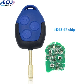 

Remote Key FOB 3 Button 433MHz ID63 Chip for Ford Transit WM VM 2006-2014 P/N: 6C1T15K601AG FO21