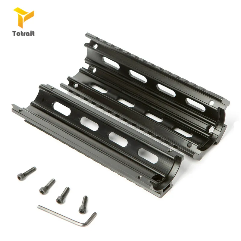 Totrait 6,7 дюймов AR15 M4 Carbine Handguard страйкбол AR-15 RIS drop-in Quad Rail Mount Tactical Free Float Picatinny Handguard