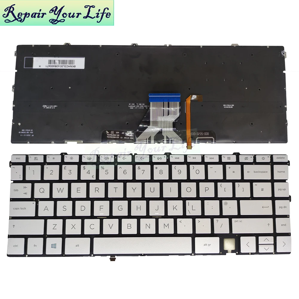13ay eua reino unido teclado backlit latino
