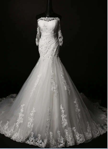 Casamento, модное кружевное Романтическое Платье трапециевидной формы с рукавами и аппликацией,, свадебное платье, платья для матери невесты