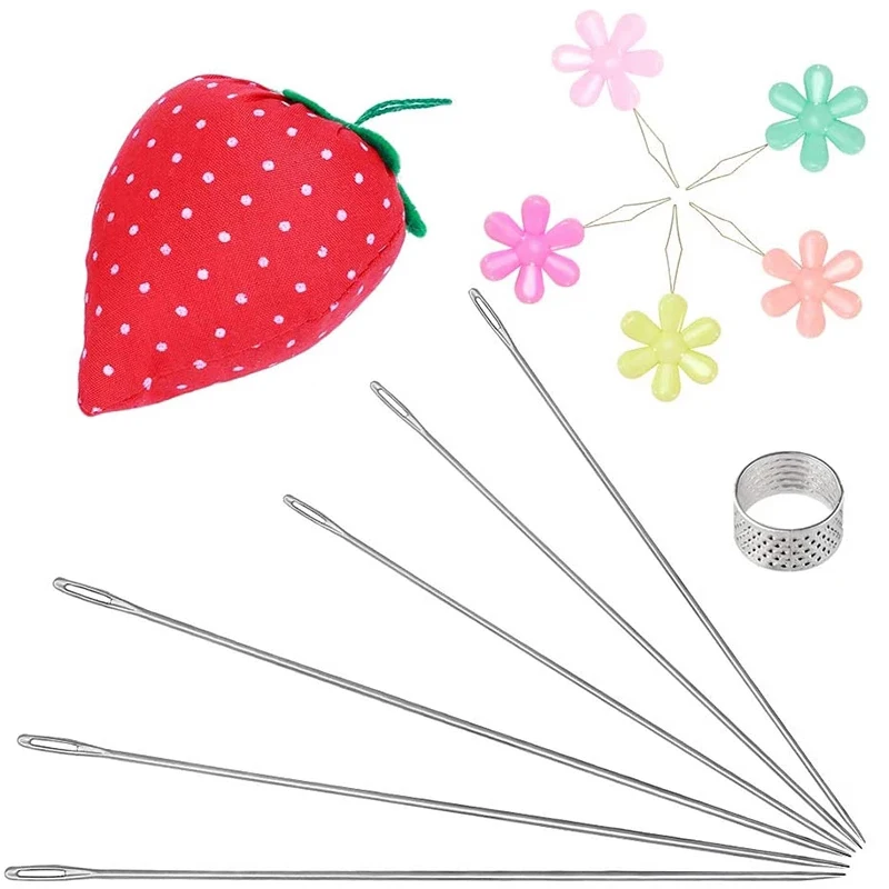 Sewing Needles Holder Bead Needle Threader Long Sewing Needles