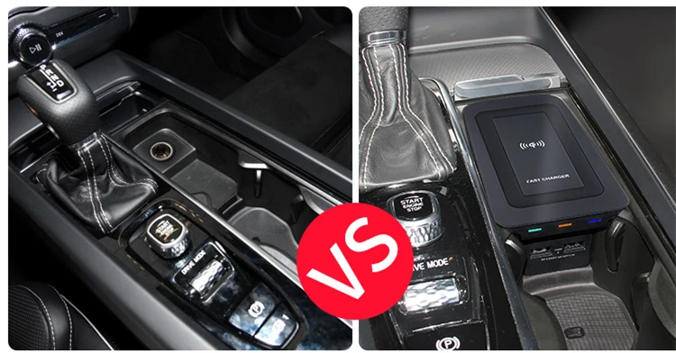 Автомобильное беспроводное зарядное устройство для Volvo XC90, новинка, XC60, V60, S90, V90,,, специальное зарядное устройство для мобильного телефона, автомобильные аксессуары