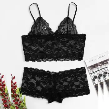 

Lingerie Set Women Bra Briefs Erotic Lingerie Porno Femme Underwear Bralette Set Pajamas Camisole Sleepwear Set