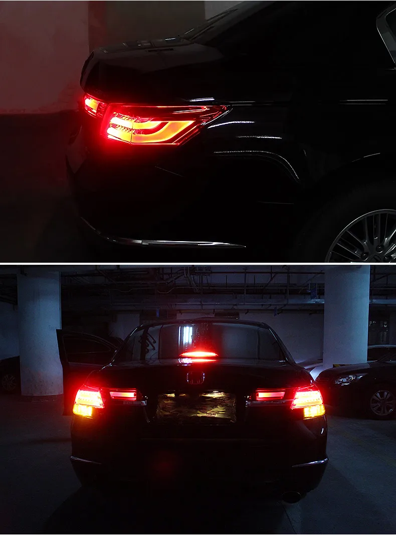 Задний фонарь для автомобиля Honda Accord 2008-2012 accord mk8 задние фонари светодиодные противотуманные фары DRL дневные ходовые огни тюнинг автомобильные аксессуары