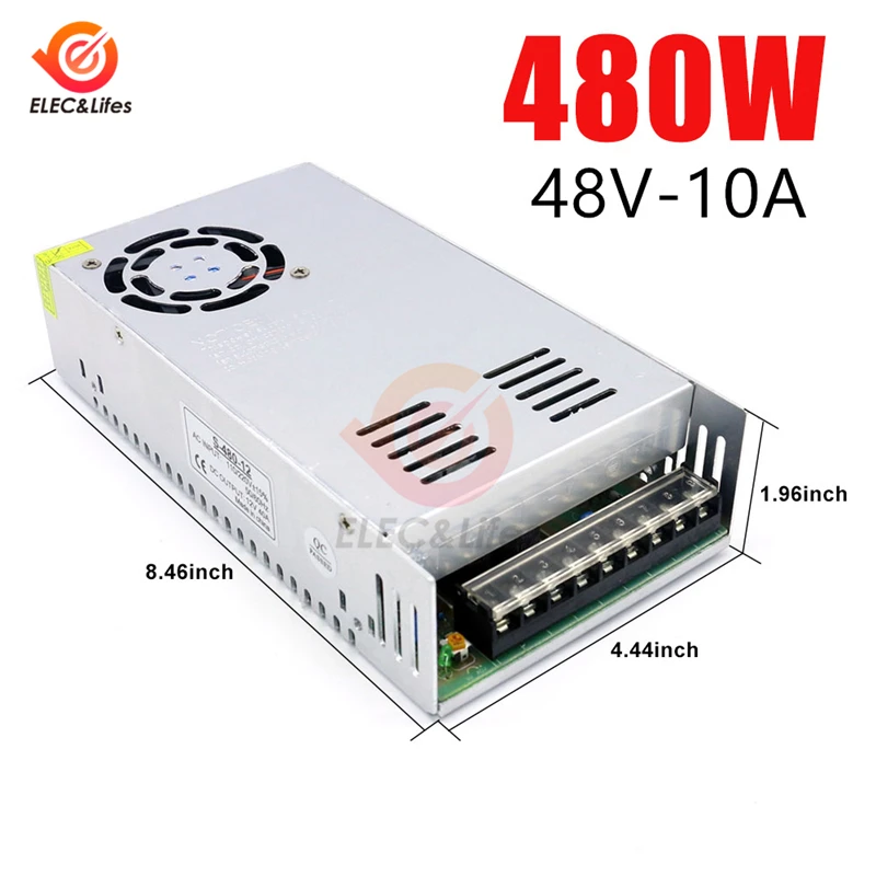 DC 48V 360W 400W 480W 10A импульсный источник питания трансформатор переменного тока DC SMPS 7.5A 8.3A