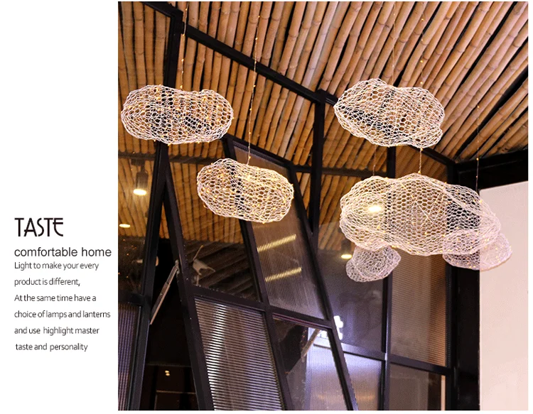 Современный Креативный облачный светодиодный подвесной светильник, декоративный подвесной светильник, звездная индивидуальность, дизайнерский светильник для отеля, ресторана, бара