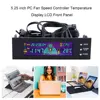 LCD Panel CPU Fan Speed Controller Temperature Display 5.25 inch PC Fan Speed Durable Controller Air-colded Fan Control ► Photo 3/6