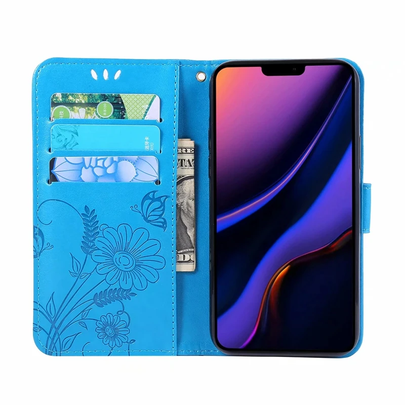 Ant Butterfly кожаный чехол-кошелек для Iphone 11 Pro MAX XR XS X 8 7 6 цветочный Модный стильный слот для идентификационной Карты Чехол-держатель 2 шт