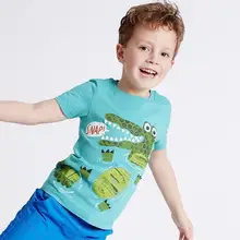 Бренд в европейском и американском стиле; детская летняя футболка из чистого хлопка с золотыми сокровищами; детская одежда;