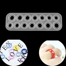 14pcs Different Sizes Ring Silicone Molds Epoxy Resin Ring Mould For DIY Jewelry Making Finding Tools Accessories Supplies