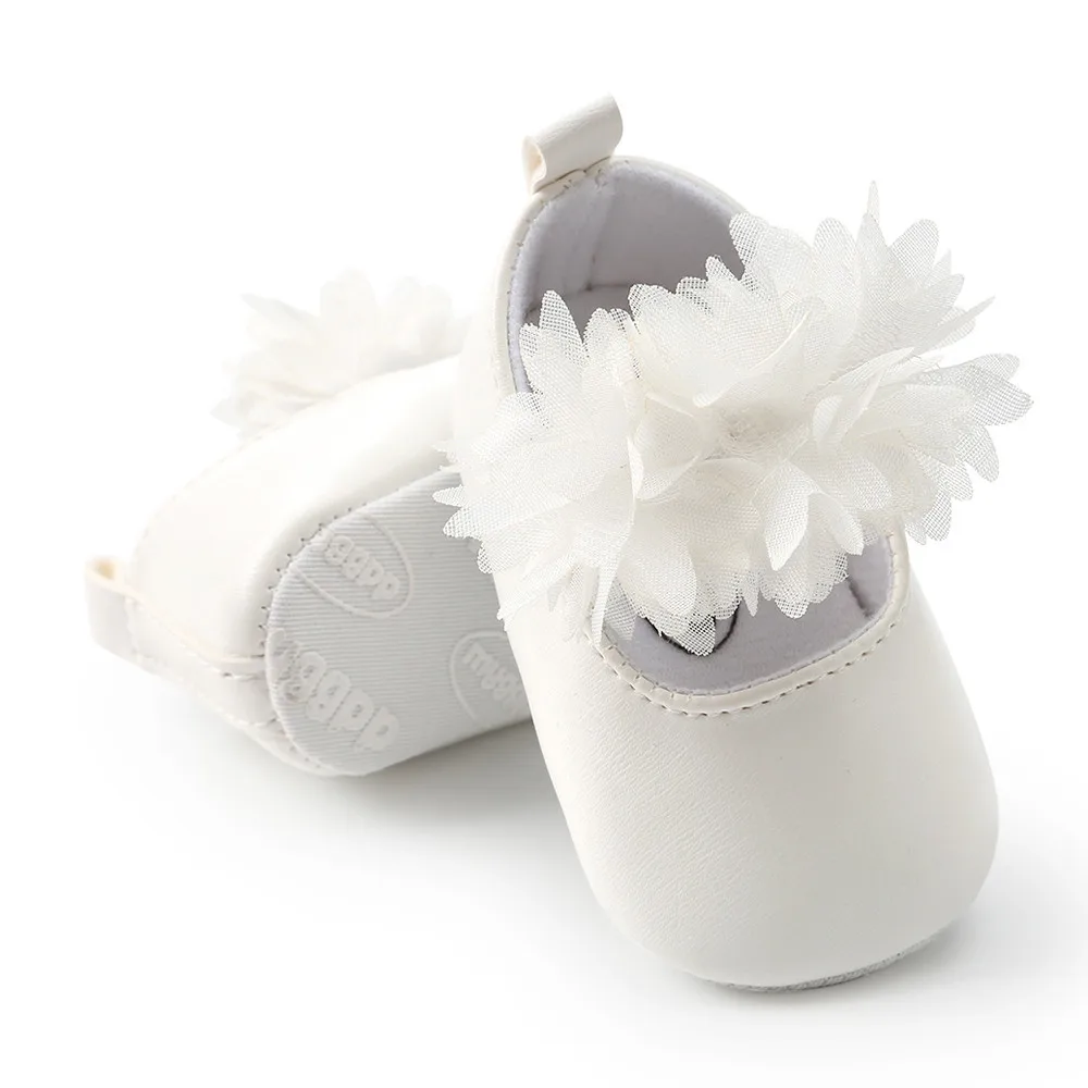 Fashion baby toddler shoes Princess flower Slip-On First Walkers Kid Shoes Leather is not limited to seasons Y10.21