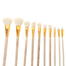 10 шт. набор кистей для художественной живописи маслом Акриловая Акварель Рисование ремесло Сделай Сам малыш LX9A