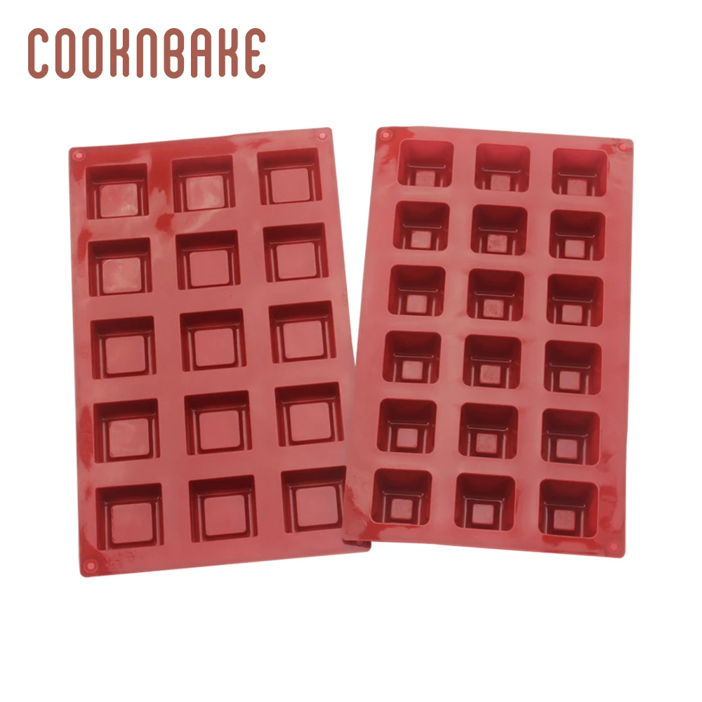 COOKNBAKE силиконовая форма для торта, выпечки, квадратная форма для шоколада, конфет, желе, ледяной кубик, поднос для торта, украшение печенья, мыло ручной работы