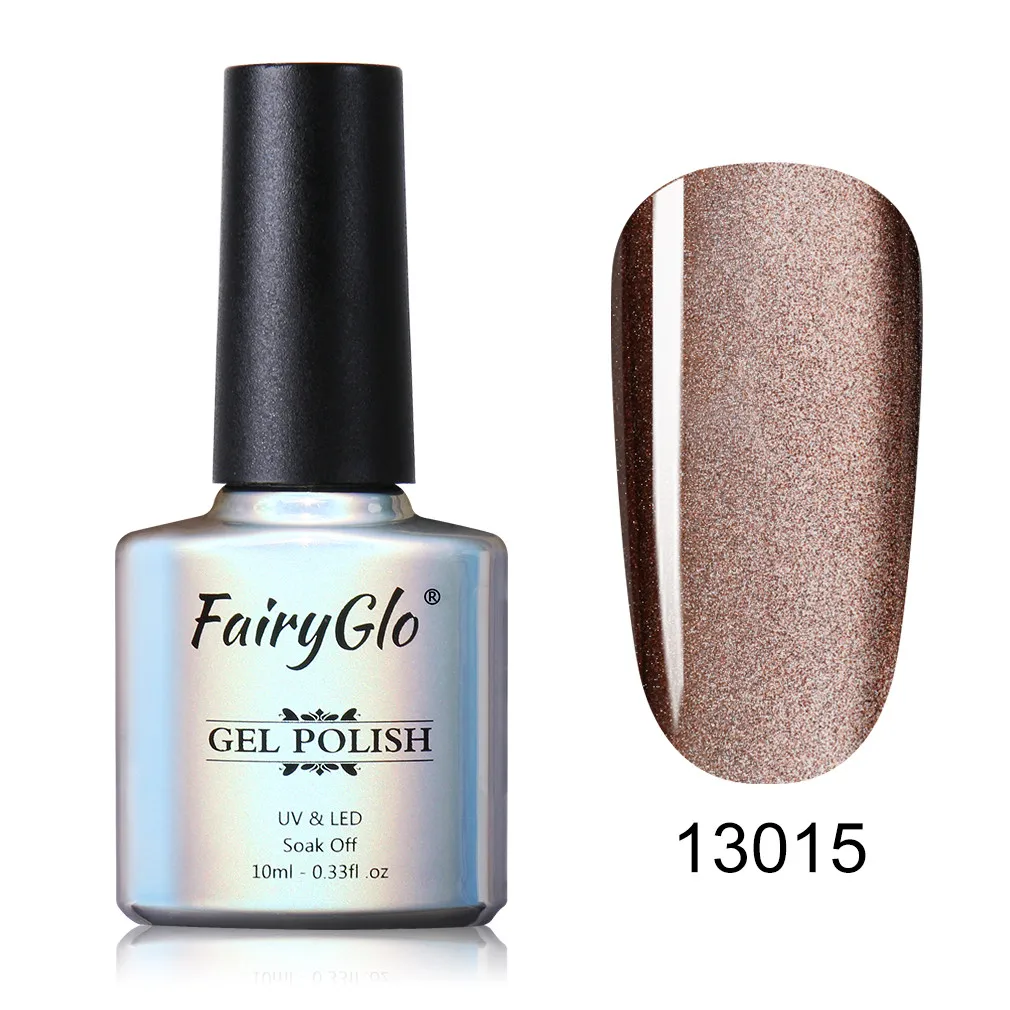13015 FairyGlo 10ml 5D Wide Line Cat Eye UV Gel Polish Chameleon Cat's Eyes Nail Gel Polish Magentic Nail Gel Varnish Enamel Lacquer - Цвет: 13015