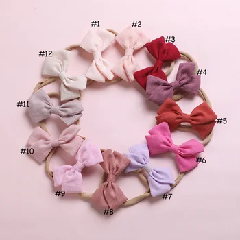 

fabric Bow hair clips or headbands, baby girls hair accessories
